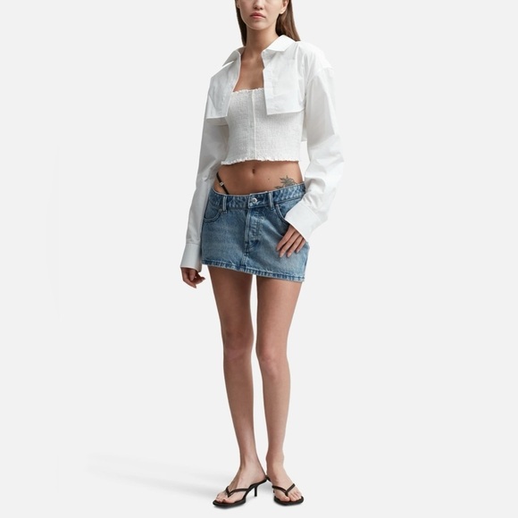 🔥 🆕 ALEXANDER WANG LAYERED SMOCKED CAMI medium NWT $395 - Picture 6 of 12